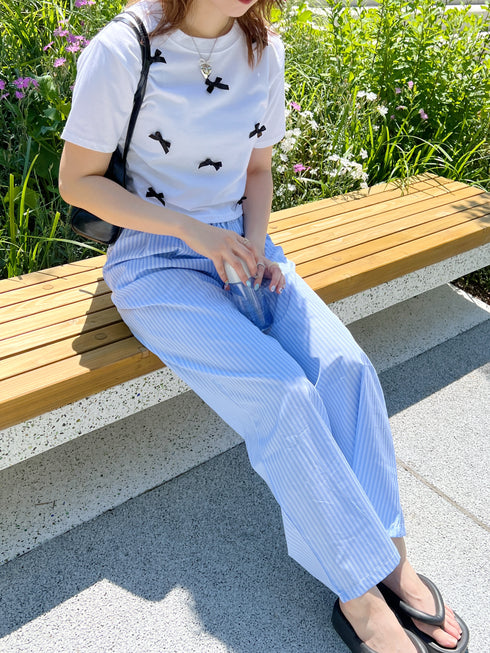 リボンクロップドTシャツ | SL2241603 | ホワイト