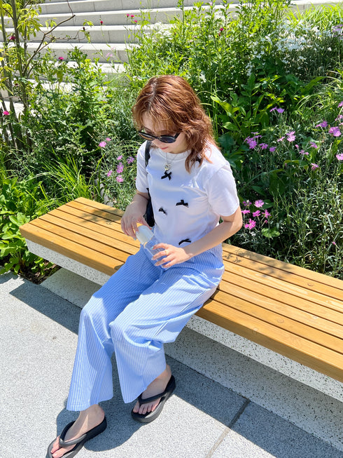 リボンクロップドTシャツ | SL2241603 | ホワイト