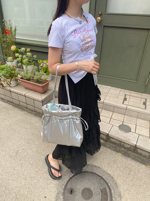 くしゅくしゅバッグ | SL1242601 | シルバー