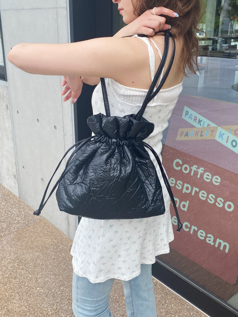 くしゅくしゅバッグ | SL1242601 | ブラック