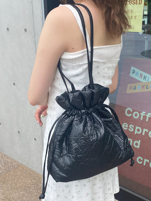 くしゅくしゅバッグ | SL1242601 | ブラック