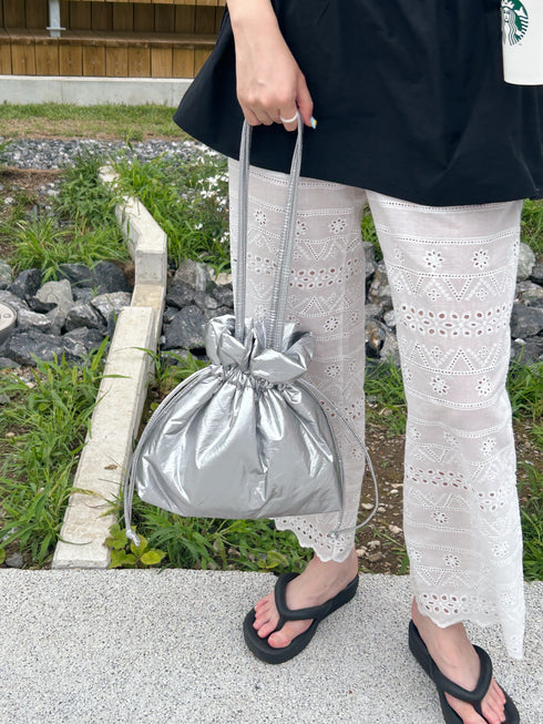 くしゅくしゅバッグ | SL1242601 | シルバー