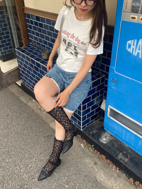 dog print tee | SL2242636 | ホワイト