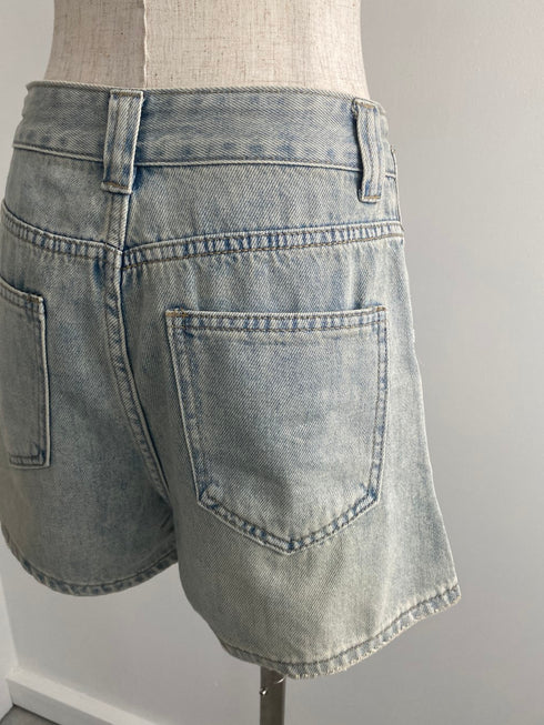 リボンパールデニムショートパンツ | SL2242635 | ブルー