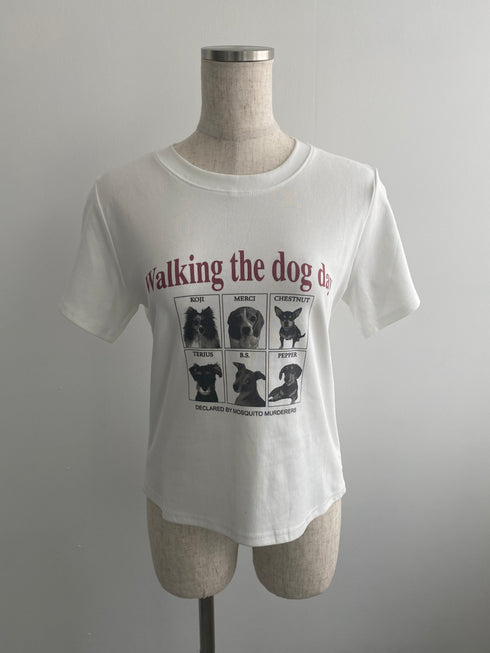 dog print tee | SL2242636 | ライトグレー