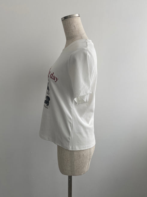 dog print tee | SL2242636 | ホワイト