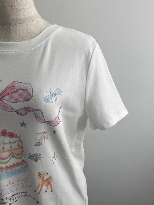 vintage ribbon cake tee | SL2242621 | グレー