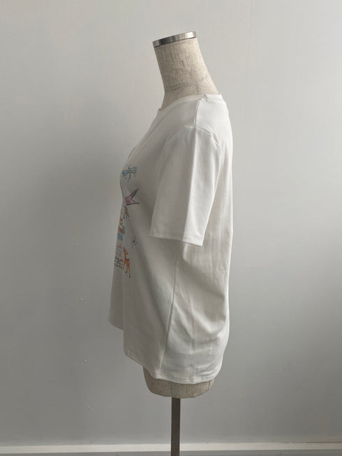 vintage ribbon cake tee | SL2242621 | グレー