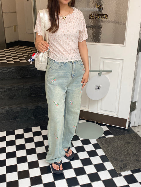 flower tee | SL2242639 | ピンク