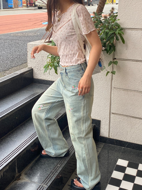 flower tee | SL2242639 | ピンク