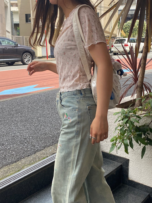 flower tee | SL2242639 | ピンク