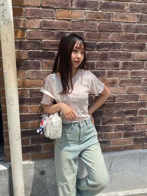 flower tee | SL2242639 | ピンク