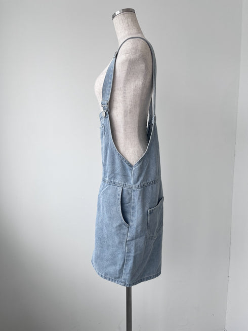 デニムミニサロペット | CH2242829 | ブラック