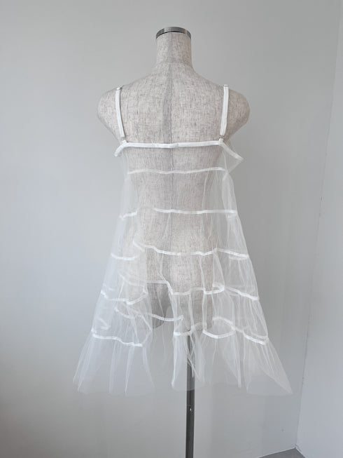 レースティアードチュニック | GR2242536 | ホワイト