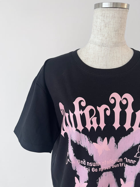 バタフライデザインTシャツ | GR2242531 | ブラック
