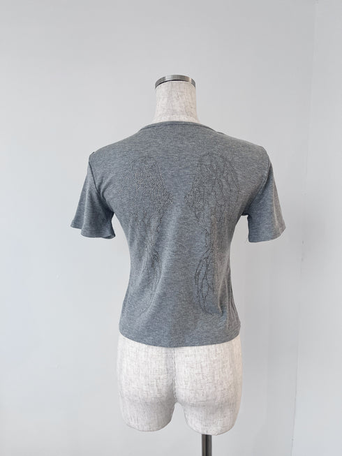 バッグウィングデザインTシャツ | GR2242533 | グレー
