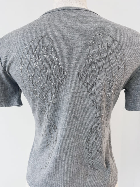 バッグウィングデザインTシャツ | GR2242533 | グレー