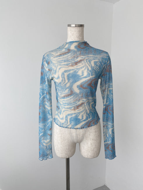 マーブルシアートップス | SL2243605 | ブルー