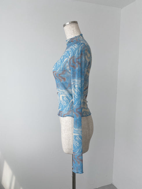 マーブルシアートップス | SL2243605 | ブルー