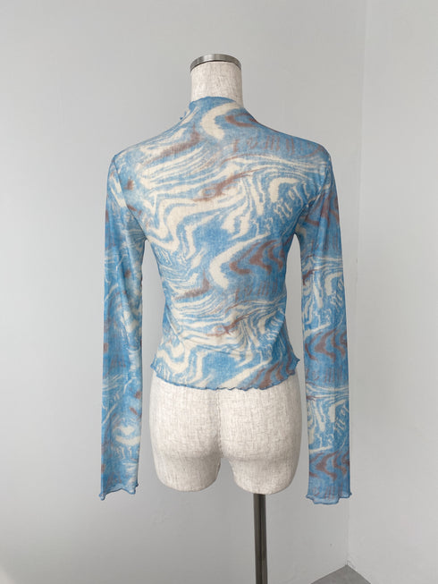 マーブルシアートップス | SL2243605 | ブルー