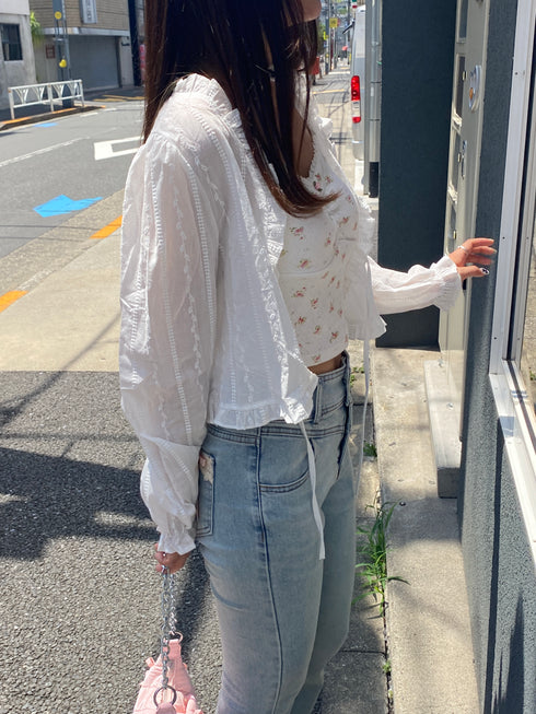 fancy frill cardigan | SL2243606 | ホワイト