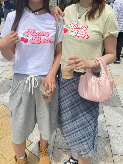 チェリークロップドTシャツ | SL2242678 | イエロー