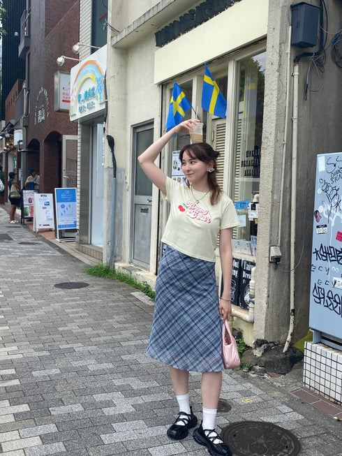 チェリークロップドTシャツ | SL2242678 | イエロー