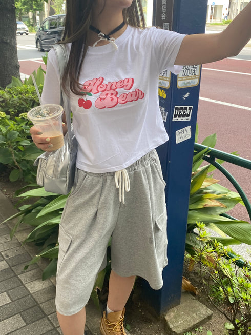 チェリークロップドTシャツ | SL2242678 | ホワイト