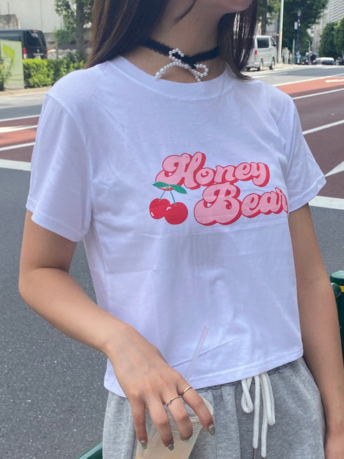 チェリークロップドTシャツ | SL2242678 | ホワイト