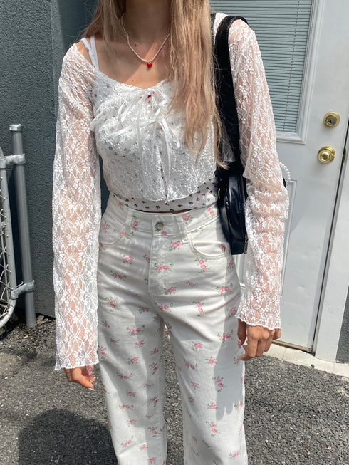 レースリボンカーディガン | SL2243608 | ホワイト