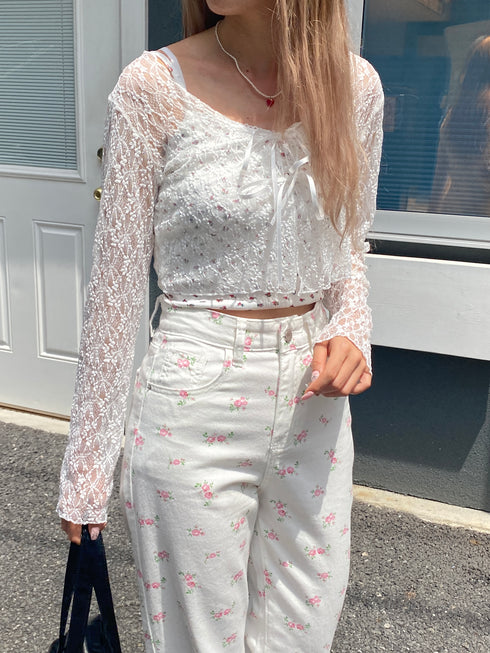 レースリボンカーディガン | SL2243608 | ホワイト