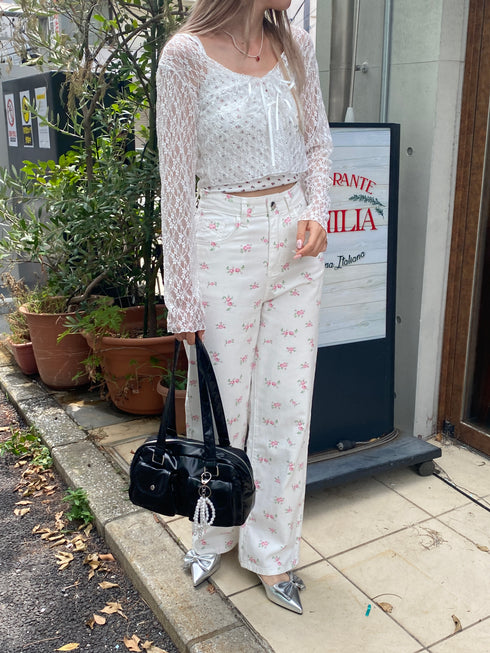 レースリボンカーディガン | SL2243608 | ホワイト