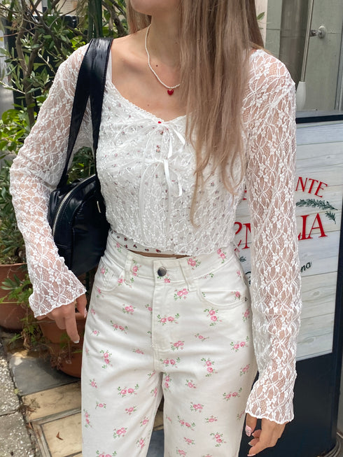 レースリボンカーディガン | SL2243608 | ホワイト