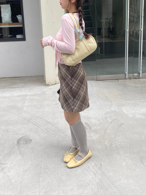 チェック台形スカート | SL2243623 | ブラウン