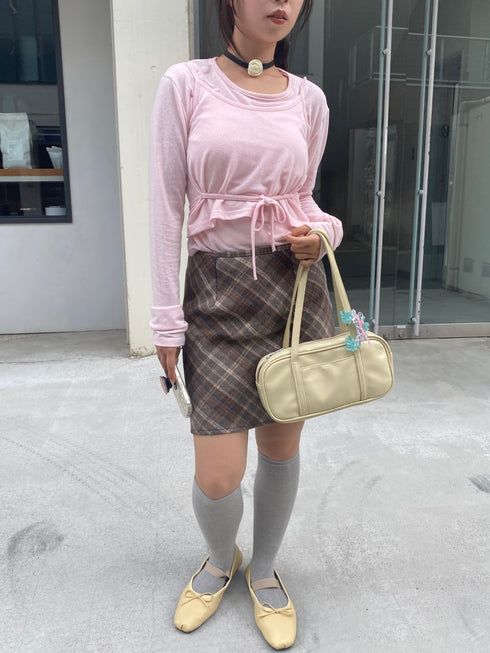 2ピースキャミソールレイヤードロンT | SL2241625 | ピンク