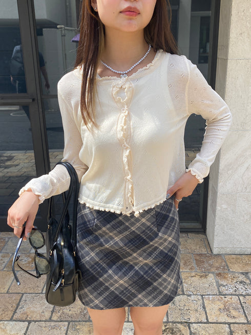 チェック台形スカート | SL2243623 | ネイビー