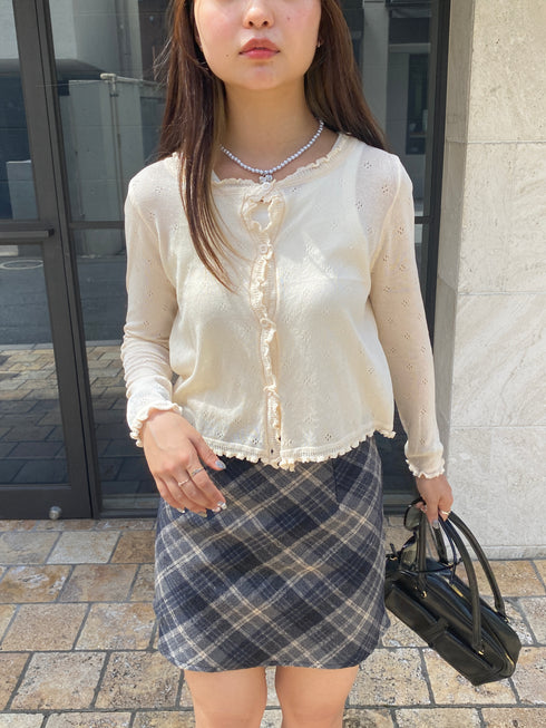 チェック台形スカート | SL2243623 | ネイビー