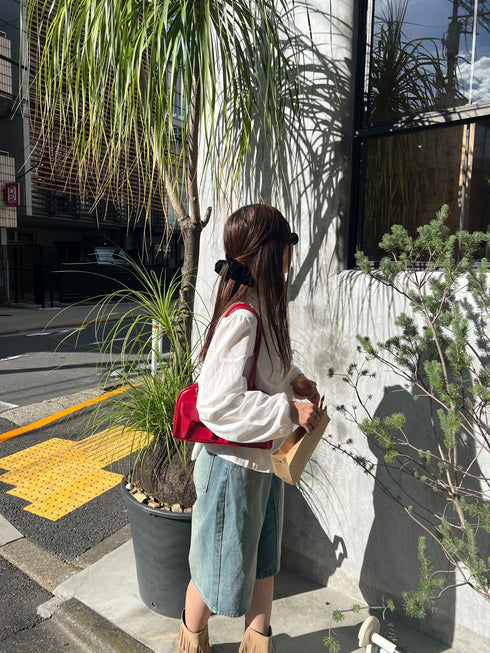 キーネックフリルブラウス | SL2243617 | ホワイト