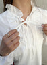 キーネックフリルブラウス | SL2243617 | ホワイト