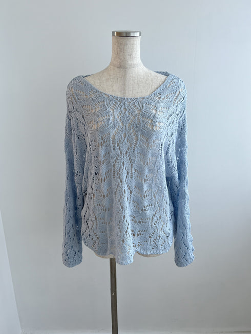 クロシェルーズニット | LI2243002 | ブルー