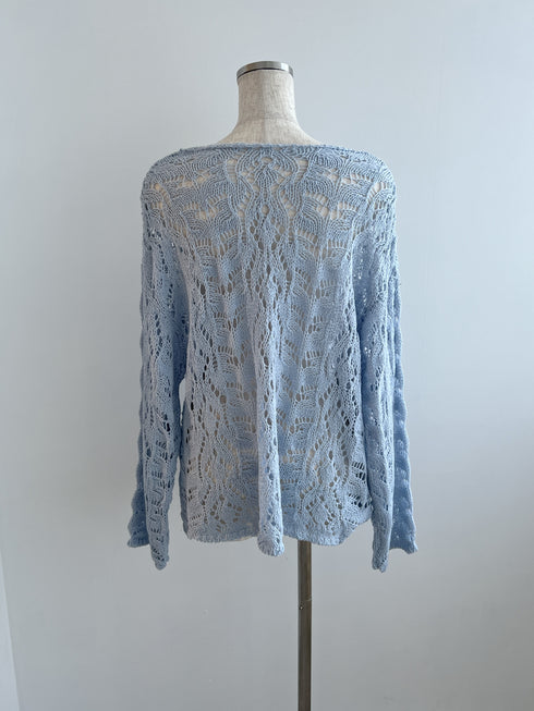 クロシェルーズニット | LI2243002 | グレー