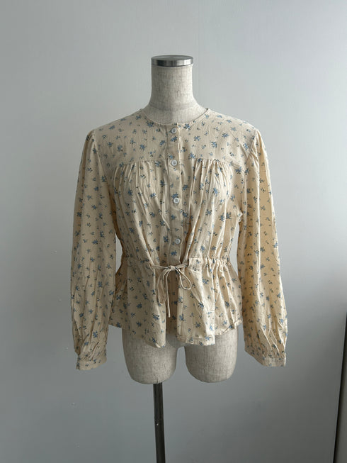 vintage pastel flower tops | SL2243667 | ブルー