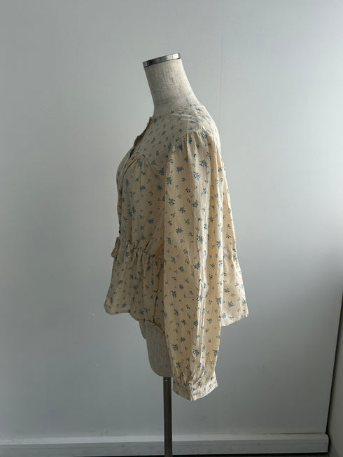 vintage pastel flower tops | SL2243667 | ブルー