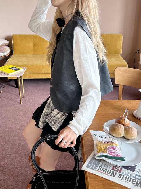 ベーシックジレベスト | SL2243644 | ブラック