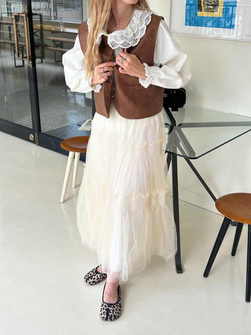 ベーシックジレベスト | SL2243644 | ブラウン