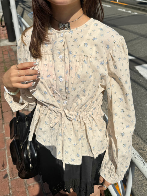 vintage pastel flower tops | SL2243667 | ブルー