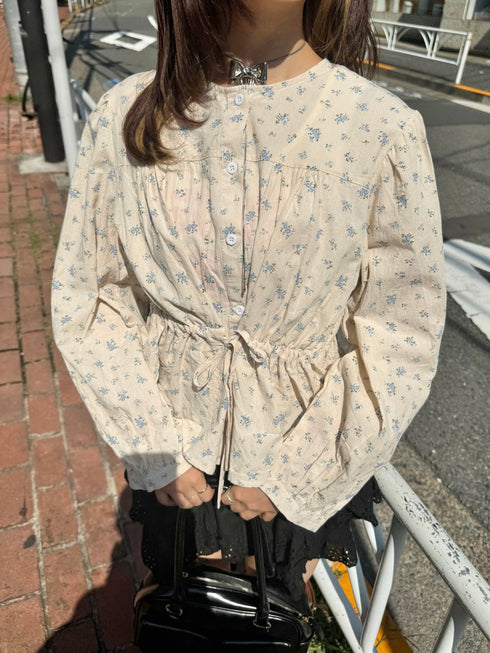 vintage pastel flower tops | SL2243667 | ブルー