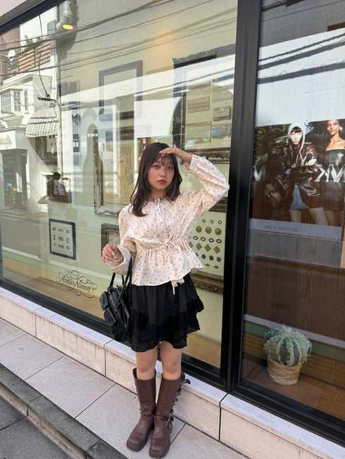 vintage pastel flower tops | SL2243667 | ブルー