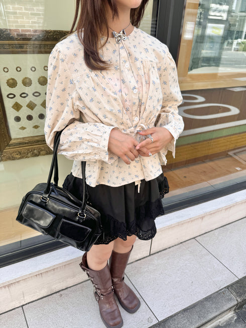 vintage pastel flower tops | SL2243667 | ブルー