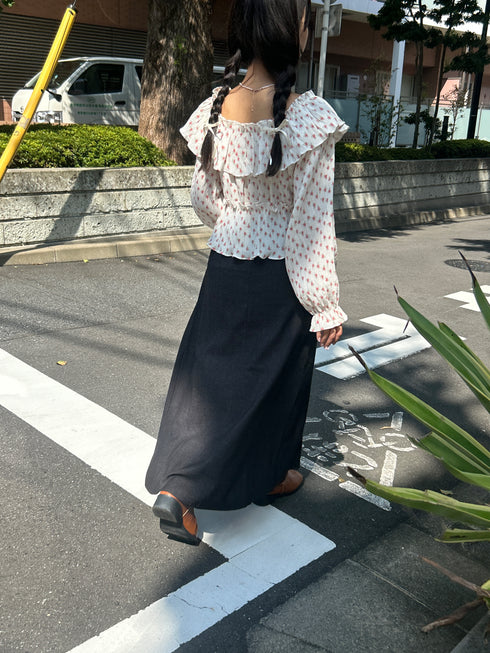 volume flower blouse | SL2243651 | ホワイト